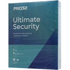 Антивирус PRO32 Ultimate Security BOX лицензия на 1 год 3ПК