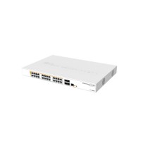 Сетевой коммутатор MikroTik CRS328-24P-4S+RM  Cloud Router Switch, 24x1000 (All PoE, 500W), 4SFP+