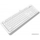 Клавиатура A4tech Fstyler FK10-WHITE, 105 клавиш, 150см, FN 12 Multimedia, USB