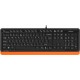 Клавиатура A4tech Fstyler FK10-ORANGE, 105 клавиш, 150см, FN 12 Multimedia, USB