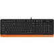 Клавиатура A4tech Fstyler FK10-ORANGE, 105 клавиш, 150см, FN 12 Multimedia, USB