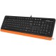 Клавиатура A4tech Fstyler FK10-ORANGE, 105 клавиш, 150см, FN 12 Multimedia, USB