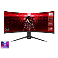 Монитор 34" ASRock PG34WQ15R2B VA 3440x1440@165Hz 1мс 300cd/m2 3000:1 Curved 2xHDMI DP Black