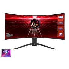 Монитор 34" ASRock PG34WQ15R2B VA 3440x1440@165Hz 1мс 300cd/m2 3000:1 Curved 2xHDMI DP Black