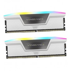 Комплект модулей памяти Corsair Vengeance RGB, CMH64GX5M2B6000C40W, DDR5, 64 GB, white