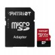 Карта памяти MicroSD Patriot EP microSDXC, 128GB, PEF128GEP31MCX, Class 10, V30, A1, +adapter