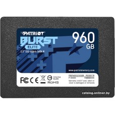 Твердотельный накопитель SSD 1920 Gb SATA 6Gb/s Patriot Burst Elite PBE192TS25SSDR 2.5" 3D QLC