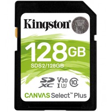 Карта памяти SD 128GB Class 10 U1 Kingston SDS2/128GB