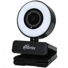 Веб-камера Ritmix RVC-250, HD2K, USB, mic, clip-on, подсветка