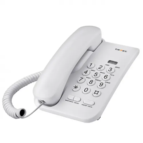 Телефон проводной Texet TX-212 серый