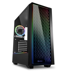Компьютерный корпус Sharkoon RGB LIT200 <ATX, 2x3.5, 6x2.5, 2xUSB 3.0, 1xUSB 2.0, Audio, 436*206*481mm>