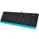 Клавиатура A4tech Fstyler FK10-BLUE USB <105 клавиш, 150см, FN 12 мультимедийных клавиш>