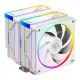 Кулер для процессора ID-Cooling FROZN A620 ARGB WHITE, Cooler for S1700/1200/115x/AMD, 270W, 500-2000rpm, 4pin