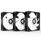 Комплект вентиляторов для корпуса ID-Cooling, ZF-12025-ARGB TRIO-SNOW, 12 см, Fan kit for case, cm x 3, 500-1600rpm, 50CFM