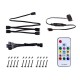 Комплект вентиляторов для корпуса ID-Cooling, DF-12025-ARGB TRIO SNOW, 12cm, Fan kit for case, x 3, 900-2000rpm, 56.5CFM