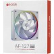 Вентилятор для корпуса ID-Cooling, AF-127-ARGB-W, 12cm, Fan for case, 500-2000rpm, 78CFM, 29dBA, 10.8-13.2 VDC, white, 3pin