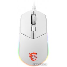 Мышь MSI Clutch GM11 Полноцветная RGB подсветка с 7 световыми эффектами. 5-уровневый сенсор White