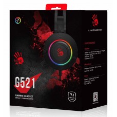 Наушники+микрофон игровые Bloody G521 <USB, 20Hz-20kHz, 32Om, 105dB, 1.8m>