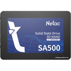 Твердотельный накопитель SSD 240Gb, SATA 6 Gb/s, Netac SA500, 2.5", 3D TLC, 520R/450W