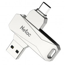 Флэш-накопитель Netac U782C USB3.0+TypeC Dual Flash Drive 256GB, up to 130MB/s