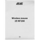 Мышь 2E, 2E-MF280WBK, Wireless, optical,1600 dpi, 3 button, 1 AA, Wi-fi, USB, Черный, Mouse black