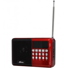 Радиоприемник Ritmix RPR-002, Красный, Radio FM, USB/mSD, Accu18650/USB power, red