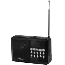 Радиоприемник Ritmix RPR-001, Черный, Radio FM, USB/mSD, Accu18650/USB power, black