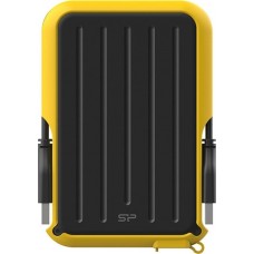 Внешний жесткий диск Silicon Power A66, SP020TBPHD66SS3Y, 2 TB, black-yellow, HDD USB USB 3.2
