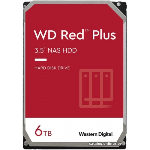 Жесткий диск для NAS систем HDD  6Tb Western Digital RED SATA 6Gb/s 3.5" 256Mb 5400rpm WD60EFPX