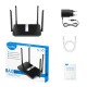 Маршрутизатор беспроводной CUDY X6 <AX1800 Gigabit Wi-Fi 6 Mesh Router, Chipset MediaTek,802.11ax/ac/a/b/g/n, 1200Mbps at 5GHz + 574Mbps at 2.4GHz, 5 Gigabit WAN/LAN Ports, 4 x 5dBi fixed antennas,WiFi router/AP/ Repeater/WISP Mode,  MU-MIMO, Guest net