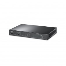 Коммутатор PoE+  8-портовый Tp-Link TL-SL1311MP <8 портов RJ45 10/100Mbps PoE+ 802.3af/at, 2 GbE RJ45, 1 GbE SFP-порт, бюджет мощности PoE 124 Вт, режим Extend (до 250 м передачи данных и питания по PoE), Режим изоляции (порты 1–8), PoE Auto Recovery (