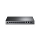 Коммутатор PoE+  8-портовый Tp-Link TL-SL1311MP <8 портов RJ45 10/100Mbps PoE+ 802.3af/at, 2 GbE RJ45, 1 GbE SFP-порт, бюджет мощности PoE 124 Вт, режим Extend (до 250 м передачи данных и питания по PoE), Режим изоляции (порты 1–8), PoE Auto Recovery (