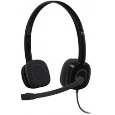 Гарнитура Logitech H151 (черная, 1 x 3.5мм, элементы управления на кабеле, кабель 1.8м) (M/N: A-00029) (981-000589)