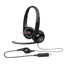 Гарнитура Logitech H390 (USB, элементы управления на кабеле, кабель 2.33м) (M/N: A00146) (981-000406)