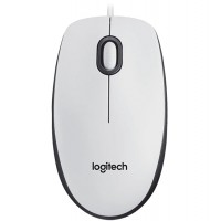 Мышь Logitech M100 White белая, оптическая, 1000dpi, USB, 1.8м) (M/N: M-U0026) (910-006764)