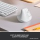 Мышь беспроводная Logitech LIFT PALE GREY (400-4000 dpi, Bluetooth, USB-ресивер Logi Bolt®, 4 настраиваемые кнопки) (910-006475)