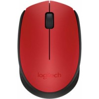 Мышь беспроводная Logitech M171 Red (красная, оптическая, 1000dpi, 2.4 GHz/USB-ресивер) (M/N: M-R0060 / C-U0010) (910-004641)