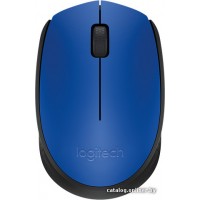 Мышь беспроводная Logitech M171 Blue (синяя, оптическая, 1000dpi, 2.4 GHz/USB-ресивер) (M/N: M-R0060 / C-U0010) (910-004640)
