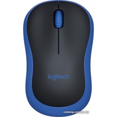 Мышь беспроводная Logitech M185 Blue (синяя, оптическая, 1000dpi, 2.4 GHz/USB-ресивер) (M/N: MR0087 / CU0019) (910-002239)