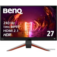 Монитор BENQ EX270QM 27'' 16:9 2560 x 1440 (WQXGA) IPS, nonGLARE, 400cd/m2, H178°/V178°, 1000:1, 12M:1, 16.7M, 1ms, HDMI, DP, USB-C, USB-B, HDCP (9H.LL9LJ.LBE)