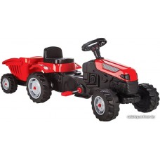 PILSAN Педальная машина Tractor с прицепом Red/Красный (3-8лет), 143*51*51 см (07316-Red)