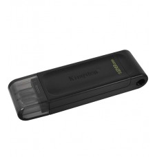 Флешка USB Kingston DT70, 128GB, Черный, flash 128GB DT70 USB-C 3.2, black