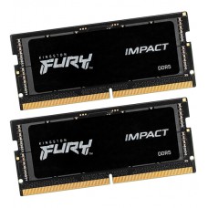 Комплект модулей памяти для ноутбука, Kingston Fury Impcat Black XMP, KF564S38IBK2-32, DDR5, 32 GB, SO-DIMM kit  (2x16GB), CL38
