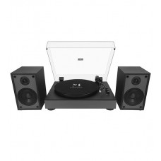 Виниловый проигрыватель Music Public Kingdom TT55ATS, 33/45 rpm, RCA/BT out, 2 speakers, Black