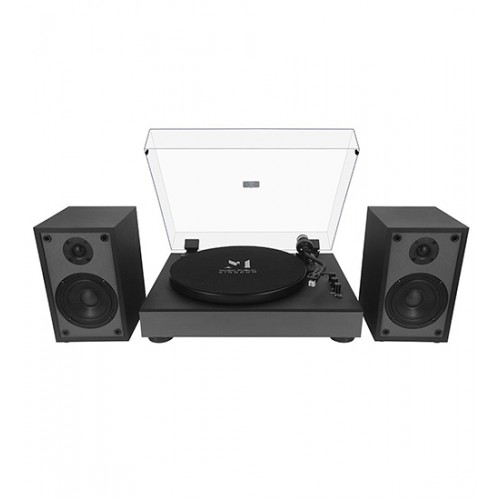 Виниловый проигрыватель Music Public Kingdom TT55ATS, 33/45 rpm, RCA/BT out, 2 speakers, Black