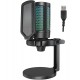 Микрофон Fifine A6 Neo, Черный, Microphone Ampligame, USB, RGB, black