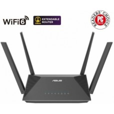 Беспроводной роутер ASUS RT-AX52 AX1800 AiMesh, 2.4 GHz/5 GHz, 90IG08T0-MO3H00, Черный