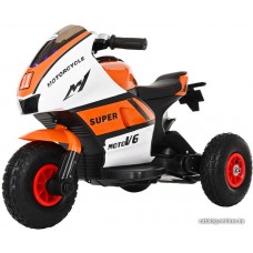 PITUSO Электромотоцикл 5188,6V/4Ah*2, возд.колеса, 85*37*43см,White-orange/Бело-оранжевый (5188-White-orange)