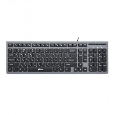 Клавиатура USB, Ritmix RKB-400, Серый, KeyBoard Slim, 102 keys, grey