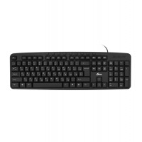 Клавиатура USB, Ritmix RKB-141, Черный, KeyBoard 116 keys (9 multimedia hotkeys), rus/lat, black